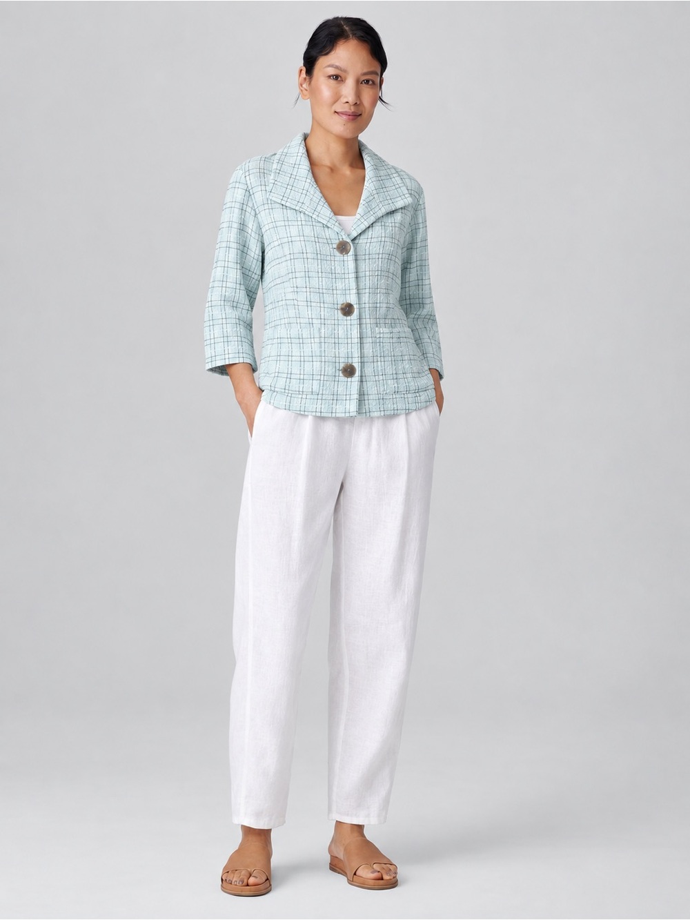 Habitat Clothes to Live in Mint Green Jacket Crepe